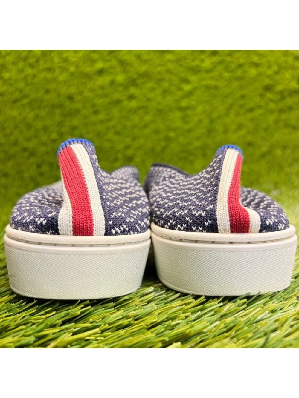 Rothy's The Original Womens Size 8 Blue Casual Comfort Slip-On Shoes Sneakers
